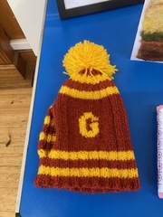 Teapot cosy made by Kate for her niece who loves Harry Potter